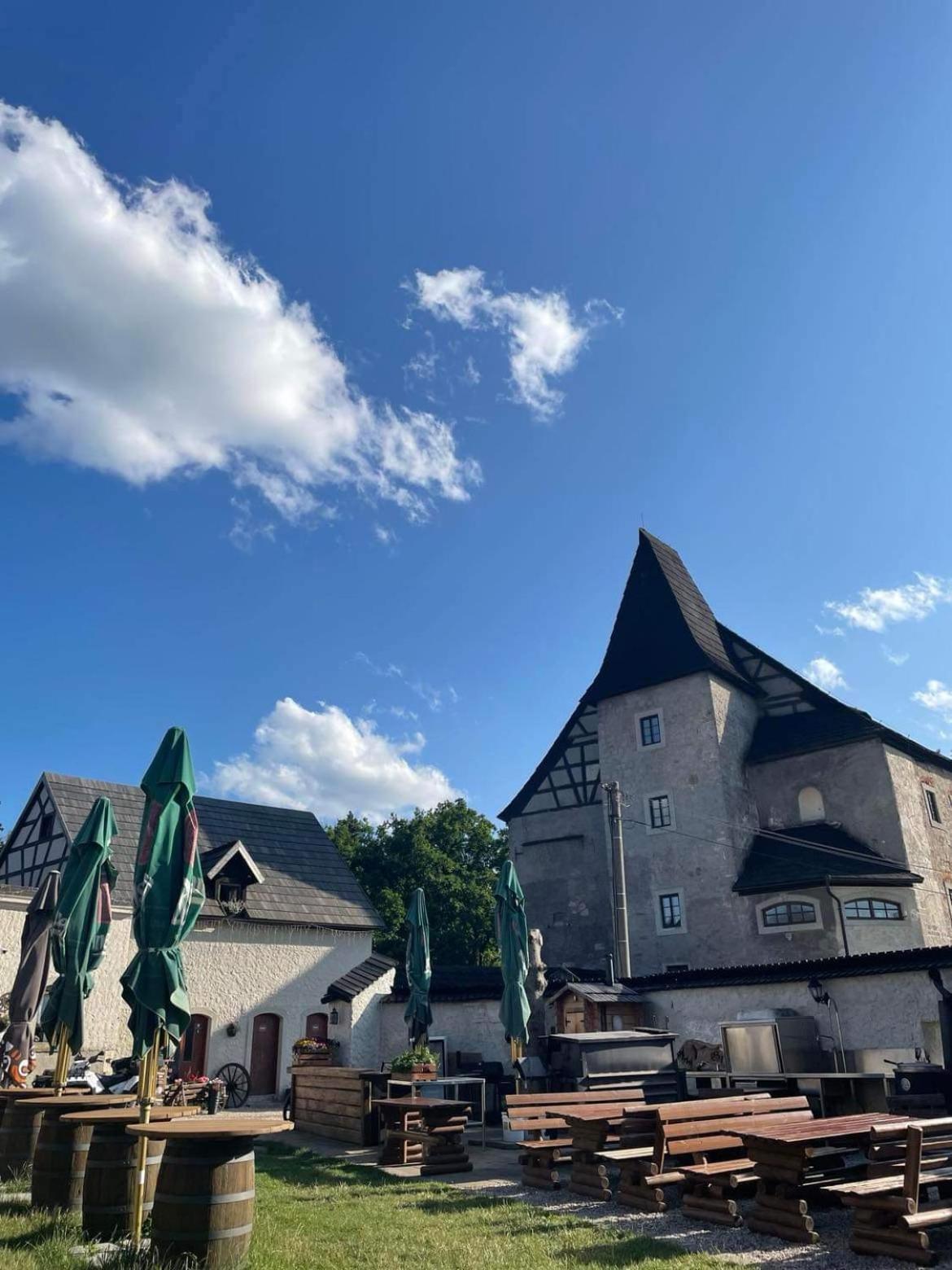 Hrad Vildstejn Hotel Skalná Buitenkant foto