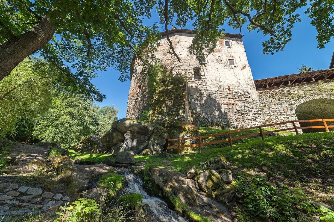 Hrad Vildstejn Hotel Skalná Buitenkant foto